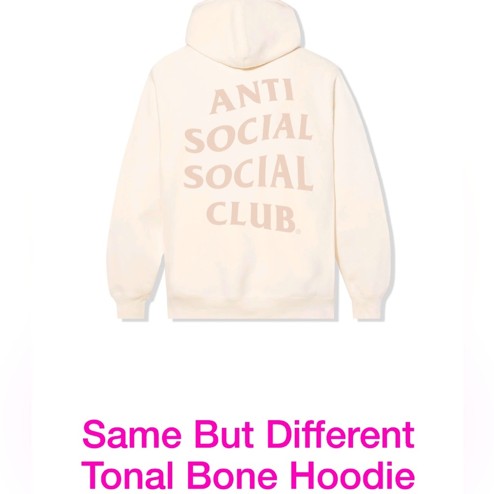 Anti Social Social Club / Bone White / Hoodie/ Large